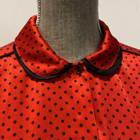 Franck Olivier Red Polka Dot Blouse - Picture 7 of 16